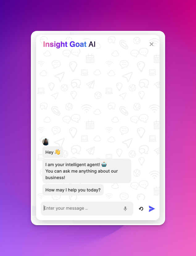 AI Chatbot widget